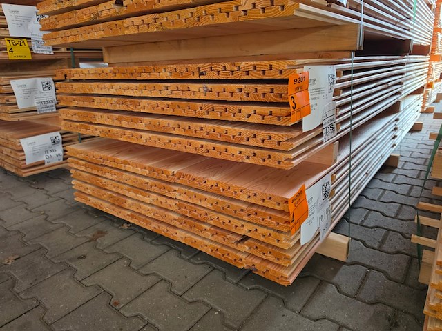Ca. 80x douglas design- triple- deens profiel, 18x142mm, lengte 300cm - afbeelding 4 van  4