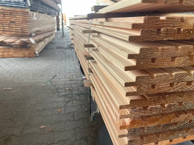 Ca. 80x douglas design- triple- deens profiel, 18x142mm, lengte 300cm - afbeelding 2 van  4