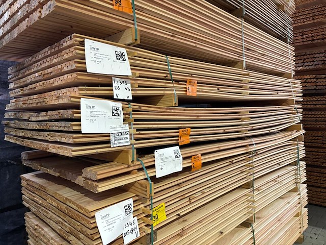Ca. 80x douglas design- triple- deens profiel, 18x142mm, lengte 300cm - afbeelding 4 van  4