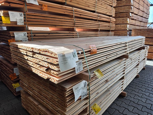Ca. 80x douglas design- triple- deens profiel, 18x142mm, lengte 300cm - afbeelding 4 van  4