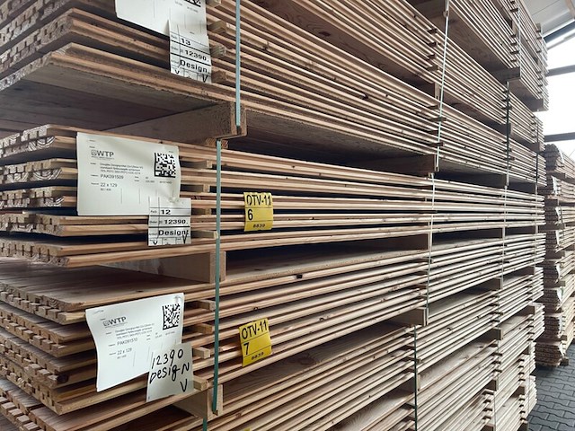 Ca. 80x douglas design- triple- deens profiel, 18x142mm, lengte 400cm - afbeelding 4 van  4