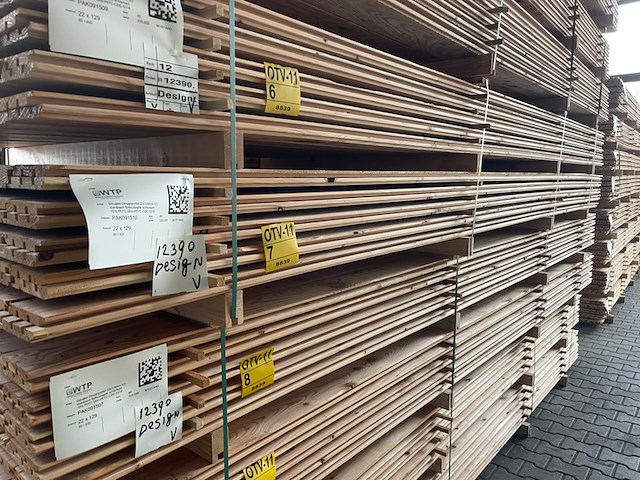 Ca. 80x douglas design- triple- deens profiel, 18x142mm, lengte 400cm - afbeelding 4 van  4
