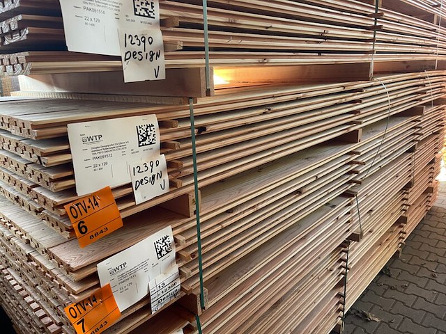 Ca. 80x douglas design- triple- deens profiel, 18x142mm, lengte 400cm - afbeelding 4 van  4