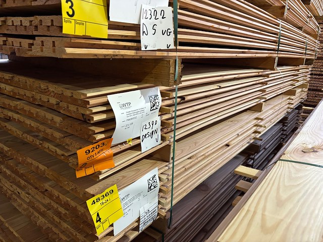 Ca. 80x douglas design- triple- deens profiel, 18x142mm, lengte 400cm - afbeelding 4 van  4