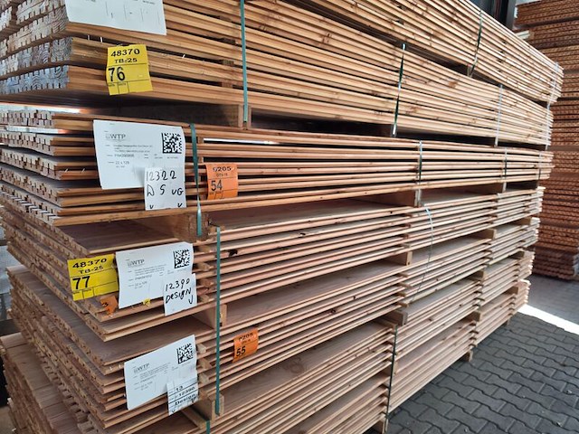 Ca. 80x douglas design- triple- deens profiel, 18x142mm, lengte 400cm - afbeelding 4 van  4