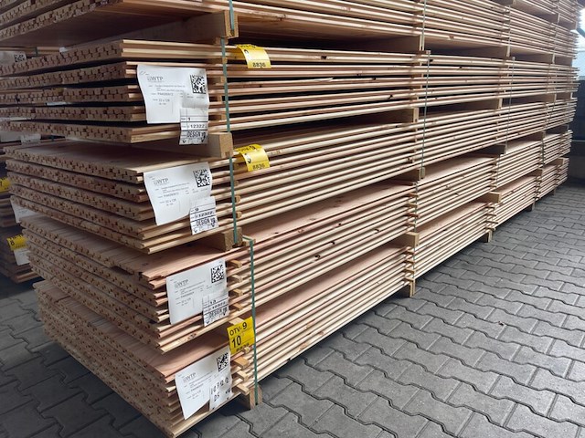 Ca. 80x douglas design- triple- deens profiel, 18x142mm, lengte 500cm - afbeelding 4 van  4
