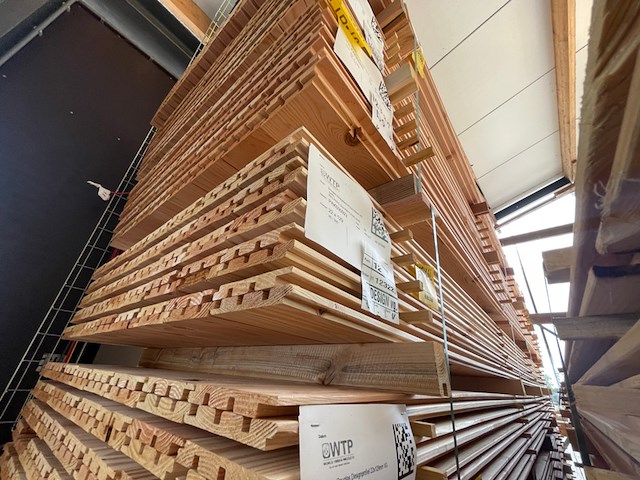 Ca. 80x douglas design- triple- deens profiel, 18x142mm, lengte 500cm - afbeelding 4 van  4