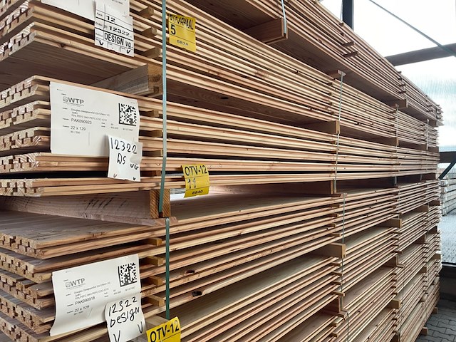 Ca. 80x douglas design- triple- deens profiel, 18x142mm, lengte 500cm - afbeelding 4 van  4