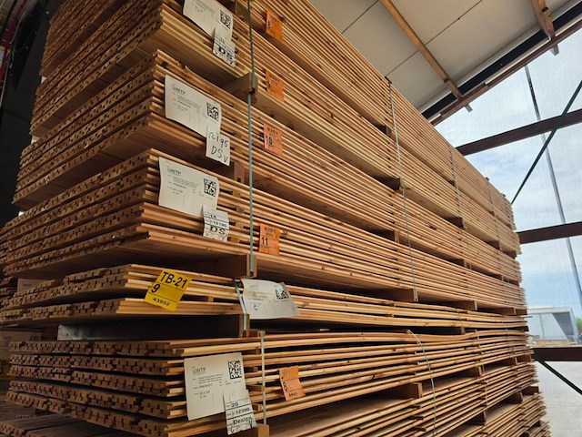 Ca. 80x douglas design- triple- deens profiel, 18x142mm, lengte 500cm - afbeelding 4 van  4