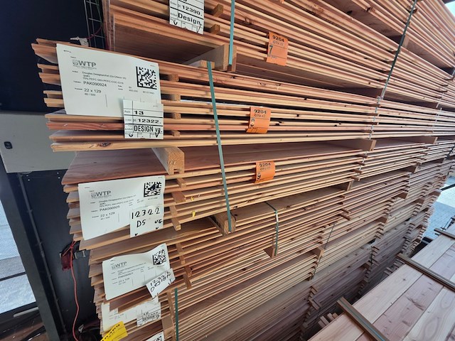 Ca. 80x douglas design- triple- deens profiel, 18x142mm, lengte 500cm - afbeelding 4 van  4