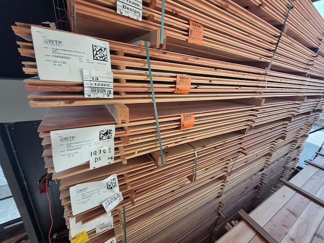 Ca. 80x douglas design- triple- deens profiel, 18x142mm, lengte 500cm - afbeelding 4 van  4