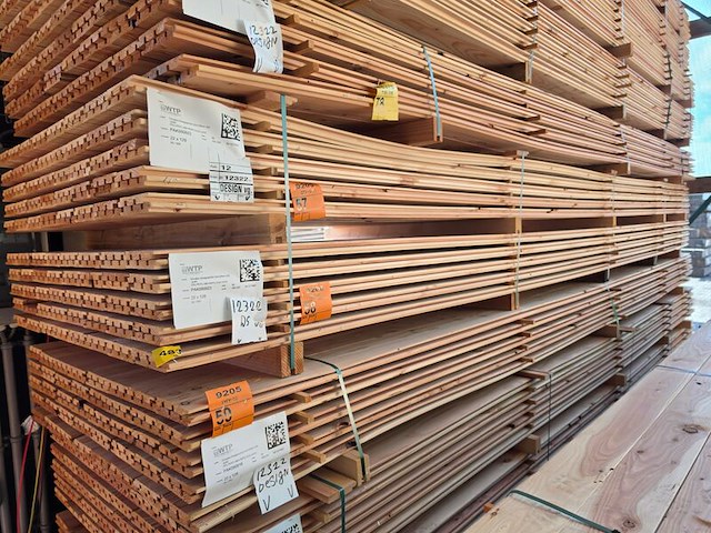 Ca. 80x douglas design- triple- deens profiel, 18x142mm, lengte 500cm - afbeelding 4 van  4
