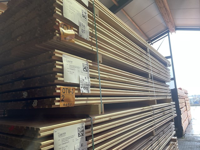 Ca. 80x douglas design- triple- deens profiel, 22x142mm, lengte 300cm - afbeelding 4 van  4