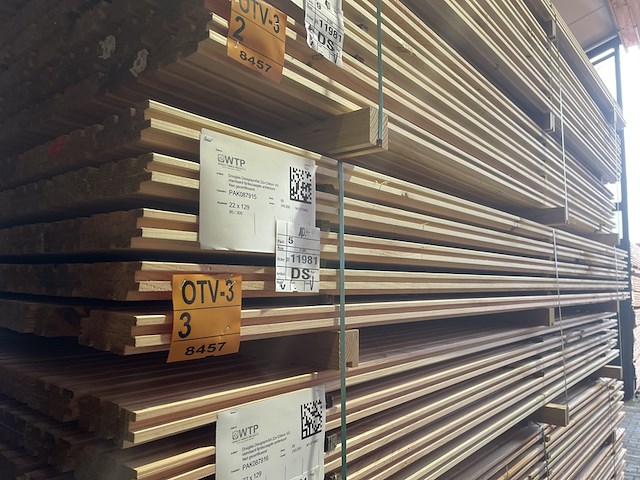 Ca. 80x douglas design- triple- deens profiel, 22x142mm, lengte 300cm - afbeelding 4 van  4