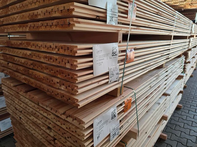 Ca. 80x douglas design- triple- deens profiel, 22x142mm, lengte 300cm - afbeelding 4 van  4