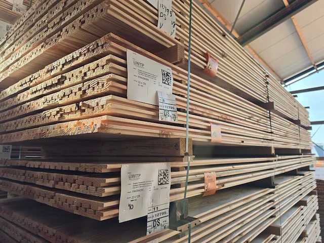 Ca. 80x douglas design- triple- deens profiel, 22x142mm, lengte 400cm - afbeelding 4 van  4