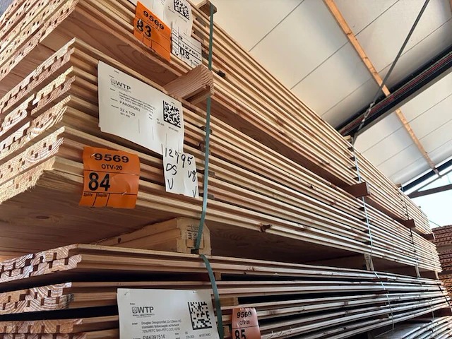 Ca. 80x douglas design- triple- deens profiel, 22x142mm, lengte 400cm - afbeelding 5 van  5