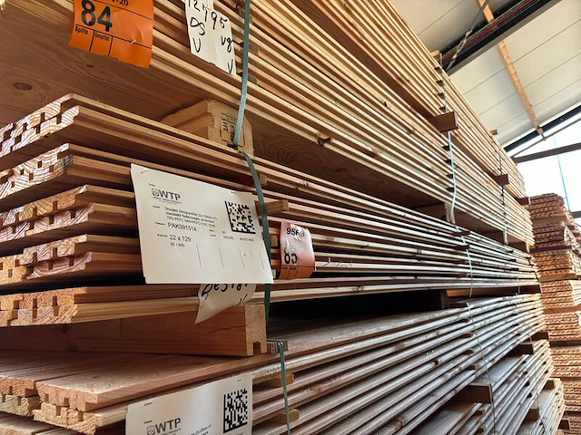 Ca. 80x douglas design- triple- deens profiel, 22x142mm, lengte 400cm - afbeelding 5 van  5