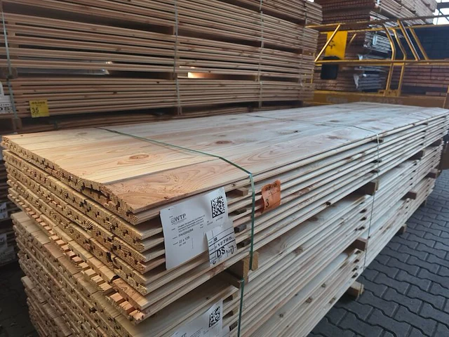 Ca. 80x douglas design- triple- deens profiel, 22x142mm, lengte 400cm - afbeelding 4 van  4