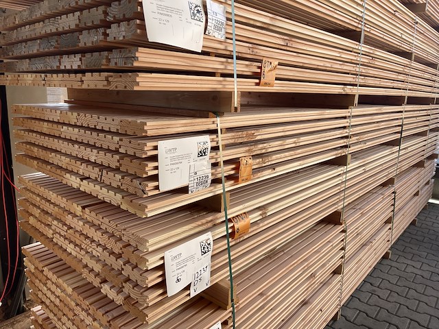 Ca. 80x douglas design- triple- deens profiel, 22x142mm, lengte 500cm - afbeelding 4 van  4