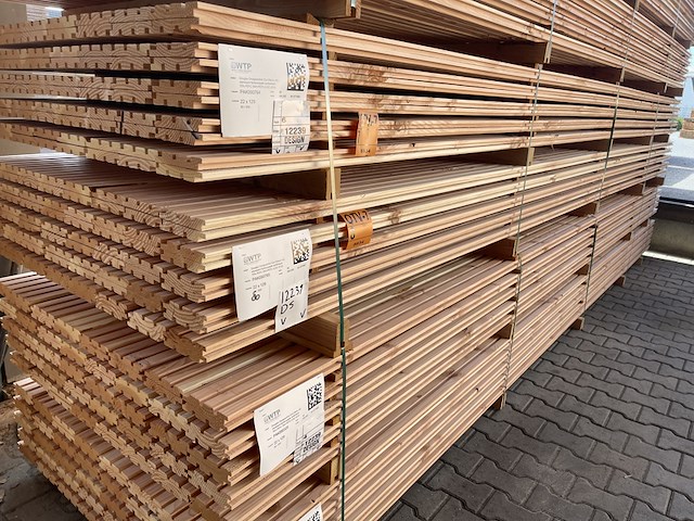 Ca. 80x douglas design- triple- deens profiel, 22x142mm, lengte 500cm - afbeelding 4 van  4