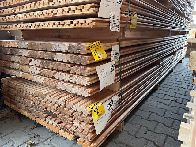 Ca. 80x douglas design- triple- deens profiel, 22x142mm, lengte 500cm - afbeelding 4 van  4