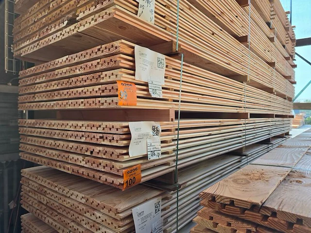 Ca. 80x douglas design- triple- deens profiel, 22x142mm, lengte 500cm - afbeelding 4 van  4