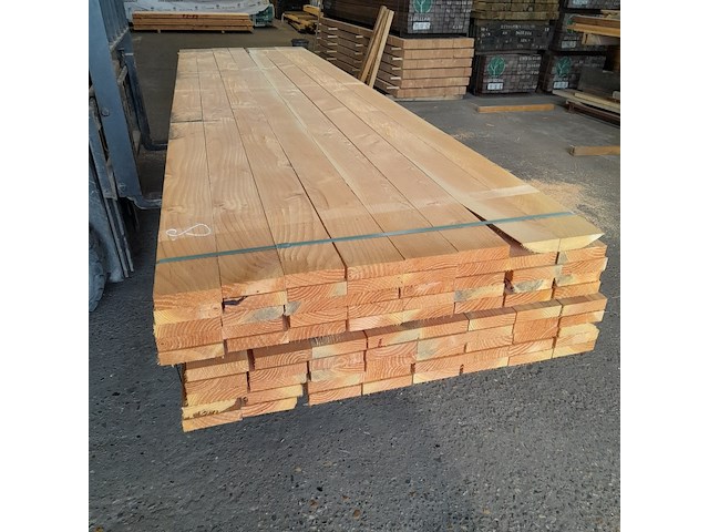 Ca. 80x douglas plank, 3,2 x 12,5 x 400 cm - afbeelding 1 van  6