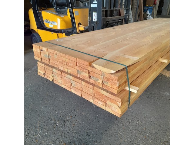 Ca. 80x douglas plank, 3,2 x 12,5 x 400 cm - afbeelding 2 van  6
