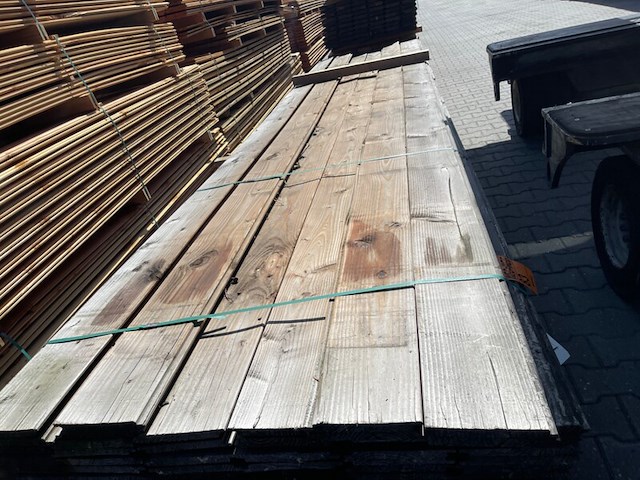 Ca. 80x douglas wisselsponning, 18x190mm, lengte 500cm - afbeelding 1 van  3