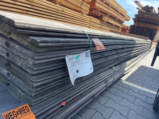 Ca. 80x douglas wisselsponning, 18x190mm, lengte 500cm - afbeelding 2 van  3