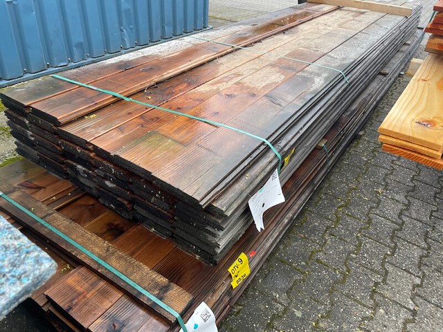 Ca. 80x douglas wisselsponning/halfhoutsrabat, 18x190mm, lengte 500cm - afbeelding 2 van  3