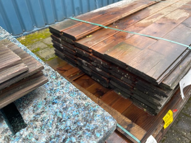 Ca. 80x douglas wisselsponning/halfhoutsrabat, 18x190mm, lengte 500cm - afbeelding 3 van  3