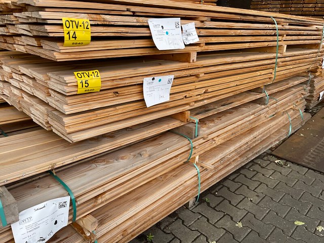 Ca. 80x douglas zweeds rabat, 21x190mm, lengte 350cm - afbeelding 4 van  4