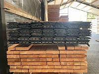 Ca. 80x grenen acoustic design profiel, 22x142mm, lengte 450cm - afbeelding 2 van  3