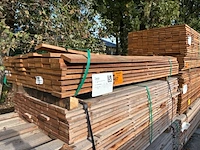 Ca. 80x guyana teak beschoeiingsplanken, 20x100mm, lengte 200cm - afbeelding 4 van  4