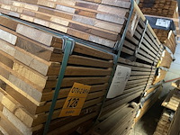 Ca. 80x guyana teak planken geschaafd, 21x120mm, lengte 155cm - afbeelding 4 van  4