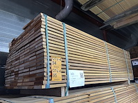 Ca. 80x guyana teak planken geschaafd, 21x120mm, lengte 215cm - afbeelding 4 van  4