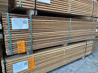 Ca. 80x guyana teak planken geschaafd, 21x120mm, lengte 245cm - afbeelding 4 van  4