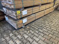 Ca. 80x guyana teak planken geschaafd, 21x120mm, lengte 365cm - afbeelding 4 van  4