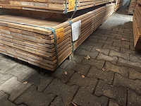 Ca. 80x guyana teak planken geschaafd, 21x120mm, lengte 365cm - afbeelding 4 van  4