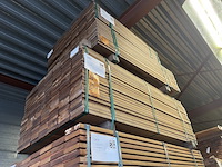 Ca. 80x guyana teak planken geschaafd, 25x140mm, lengte 185cm - afbeelding 4 van  4