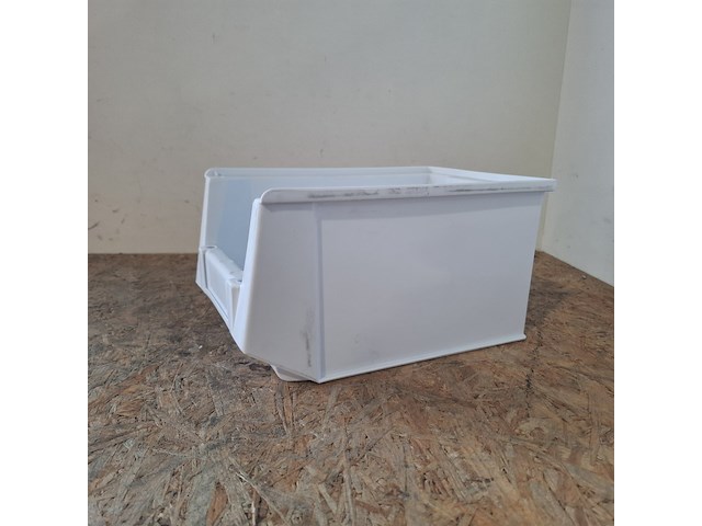 Ca. 80x magazijnbakken met grijp opening, wit - afbeelding 3 van  5