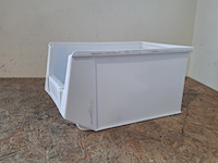 Ca. 80x magazijnbakken met grijp opening, wit - afbeelding 3 van  5