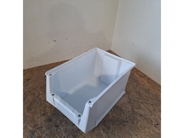 Ca. 80x magazijnbakken met grijp opening, wit - afbeelding 5 van  5