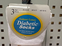 Ca. 80x sokken-paar diabetic, 2-pack, wit - afbeelding 2 van  3