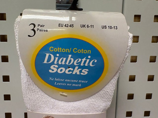 Ca. 80x sokken-paar diabetic, 2-pack, wit - afbeelding 2 van  3