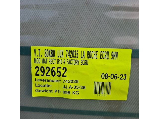 Ca. 80x vloertegels rex, lr ecru - afbeelding 5 van  6