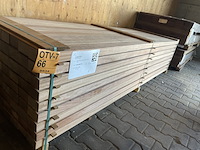 Ca. 81x angelim pedra balken geschaafd, 50x100mm, lengte 250cm - afbeelding 2 van  3