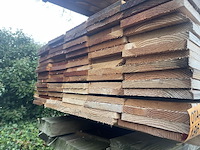 Ca. 81x douglas planken fijnbezaagd, 22x200mm, lengte 400cm - afbeelding 3 van  3